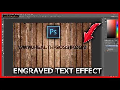 Photoshop Tutorial Engraved Text Effect Youtube