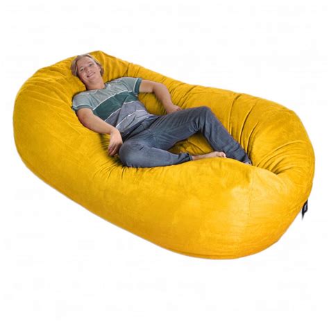 Small bean bag chair in yellow color. Best Bean Bag Chairs for Adults Ideas with Images