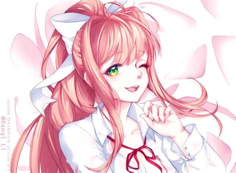 Oc Fanart Monika Ddlc Fan Art Anime Literature Club