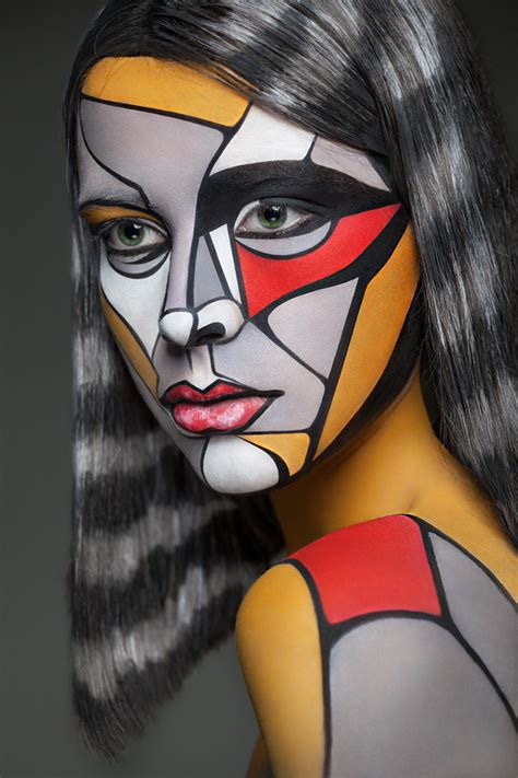 Amazing Face Paintings Transform Models Into The 2d Works Of Famous