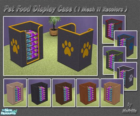 The Sims Resource Pet Food Display Case Mesh And Recolors