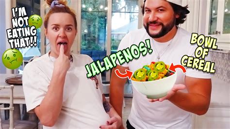 Giving My Pregnant Wife Weird Food Combinations Youtube