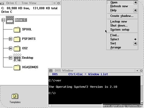 Operating System Screenshot Ibm Os2 21 23