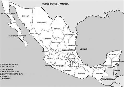 México Municipios Mapa Mapa De Municipios De México América Central América