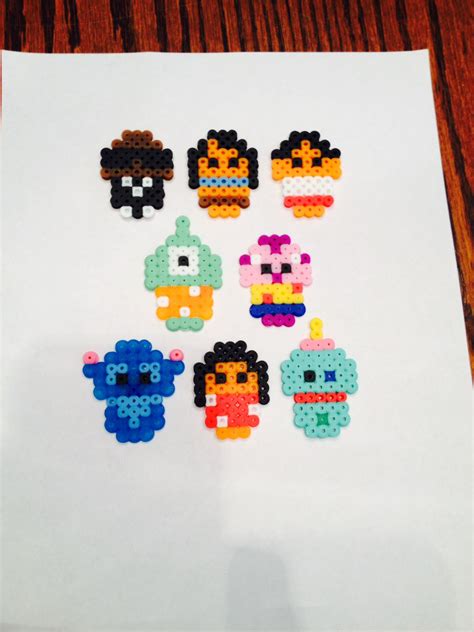 Lilo And Stitch Cast Out Of Pearler Beads Perler Bead Disney Perler