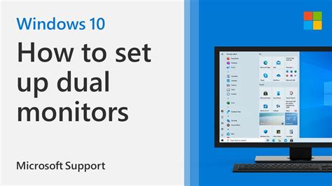 How To Set Up Multiple Monitors On Windows 10 Microsoft Youtube