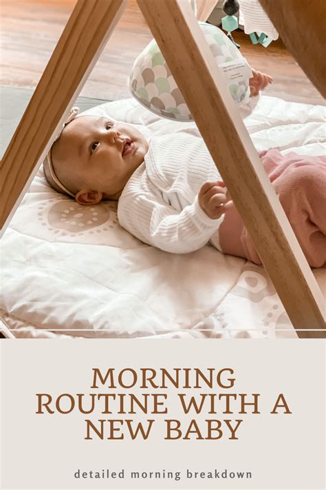 A Detailed Morning Routine For Moms Of New Babies Listing A Time