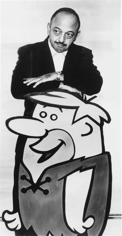 Mel Blanc Poses With Barney Rubble 1962 Personajes De Dibujos