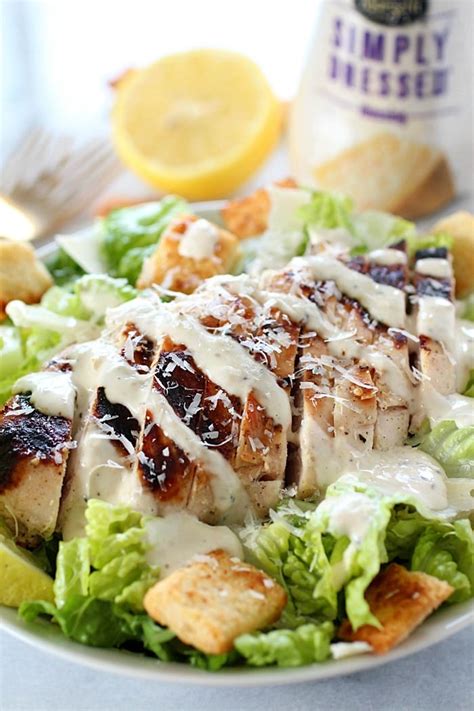 Grilled Chicken Caesar Salad Yummy Healthy Easy