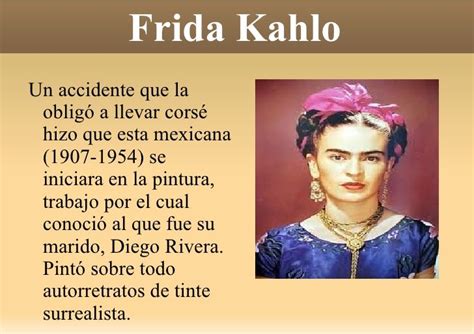 Frida Kahlo Biografía Corta Presentaciones Mujeres Destacadas De La Historia Musical Frida