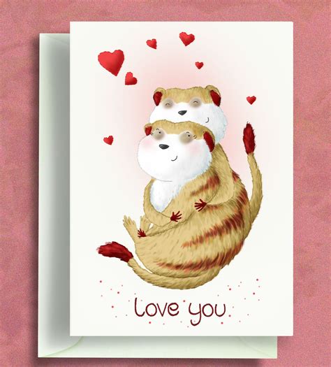 Love Ya Babe Relationship Card Anniversary Card Best Etsy Uk Happy