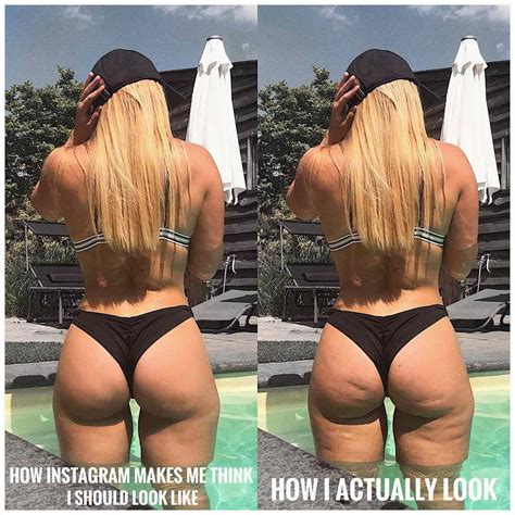 this woman shared a photo of the cellulite on her thighs and butt to prove instagram is not