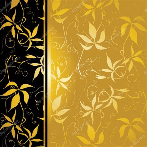 Elegant Black And Gold Background — Stock Vector