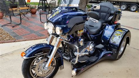 2012 Harley Davidson® Custom Trike Black And Blue Custom Paint