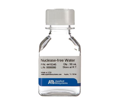 Invitrogen™ Agua Sin Nucleasas No Tratada Con Depc 10 X 50 Ml Ver