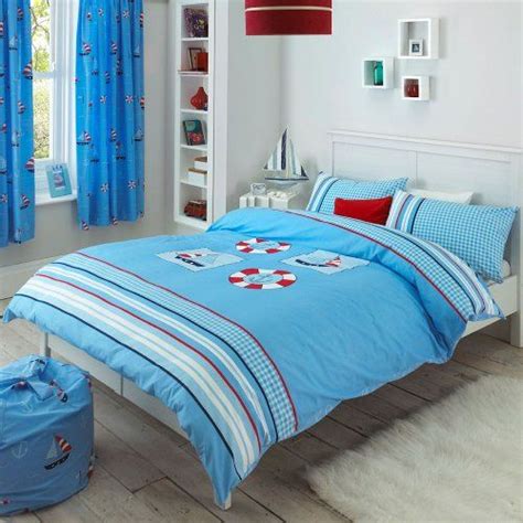 The top countries of suppliers are india, china. Nautical Blue Sail Boat Stripe Check Double Duvet Quilt ...