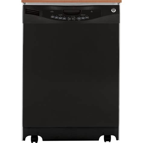 Ge 2425 In Portable Dishwasher Black Energy Star At