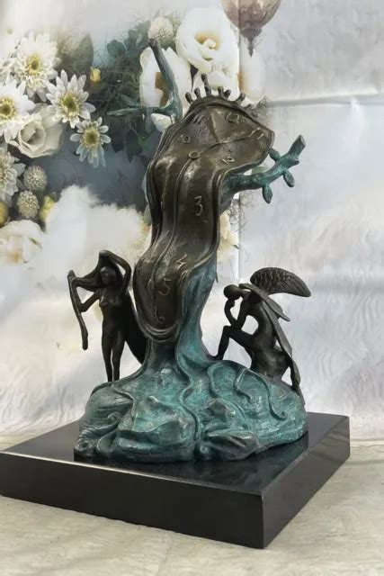 Salvador Dali Bronze Sculpture Persistence Of Memory Signed