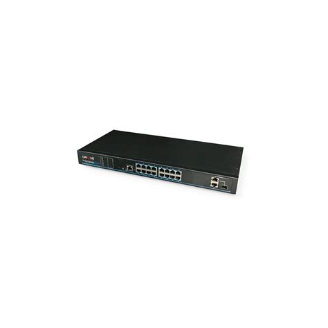 16 ports managed poe switch with 2 ports optical fiber sfp 100/1000m full gigabit network switch snmp/ring supported. 16 Port PoE+ Network Switch - ONS-MS16PP+/C