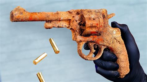 Old Rusty Revolver Restoration Nagant Youtube