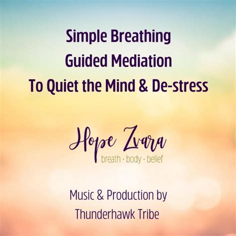Simple Breathing Guided Meditation To Quiet The Mind And De Stress