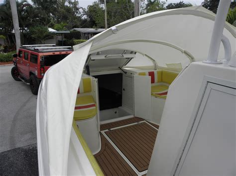 Concept Cuddy 34 Center Console Boat Shade With The Element Bow Dodger
