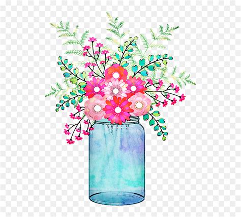 Check spelling or type a new query. Spring Flowers In Mason Jar Clip Art, HD Png Download - vhv