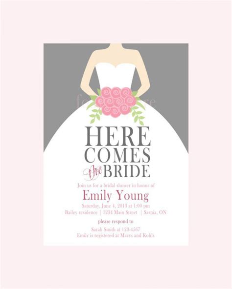 Printable Bridal Shower Invitations Customize And Print
