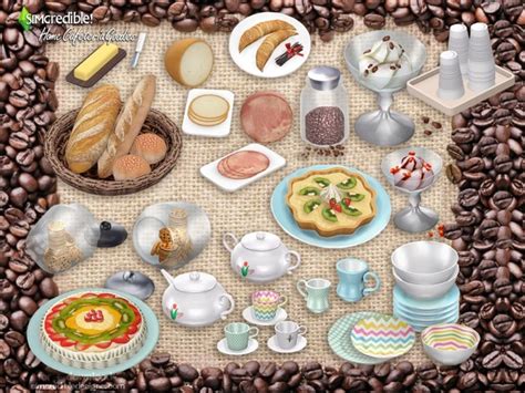 Sims 4 Cc Custom Content Food Clutter Decor