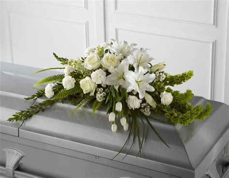 The Resurrection Casket Spray Fleur Tatious Floral Design Funeral