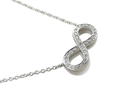 Tiffany And Co Infinity 8 10ct Diamond Pendant Platinum Necklace Origin