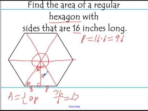 Number of building plots of a length and width are possible on. How to find the area of a regular hexagon ...