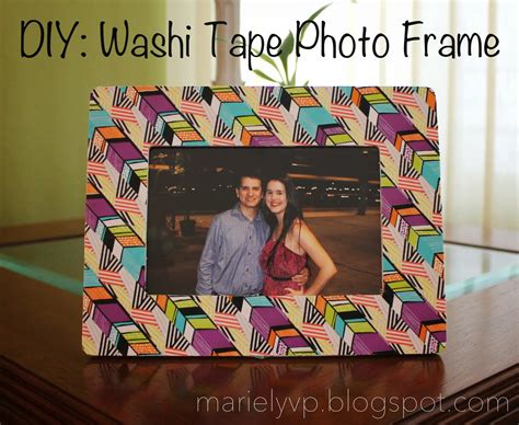 We Read Diy Washi Tape Photo Frame