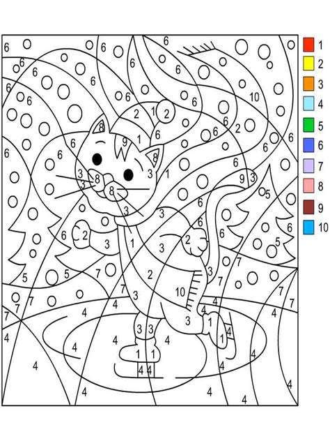 23 Colouring By Numbers Worksheets Free Coloring Pages