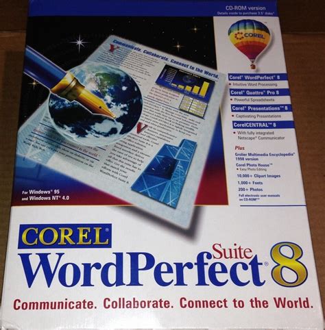 Corel Wordperfect Suite 8 Standard New In Box 735163058154 Ebay