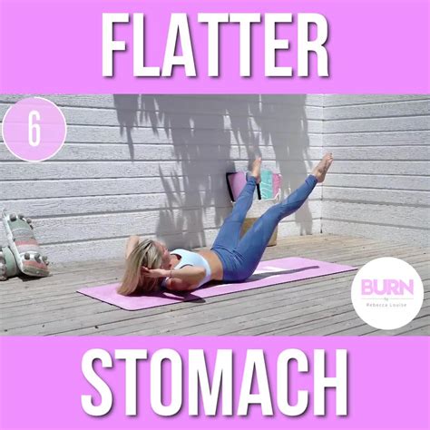 The Best 5 Moves For A Flatter Stomach💪🏻 By Rebecca Louise