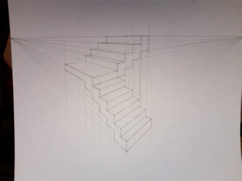Two Point Perspective Stairs By Spencerwray On Deviantart