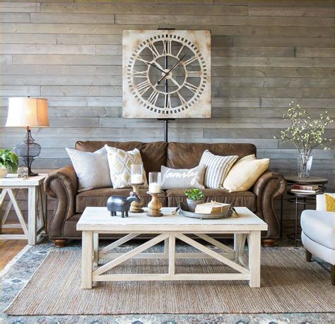 42 Fresh Modern Farmhouse Living Room With Leather Sofa Ideas Brown Couch Living Room Brown