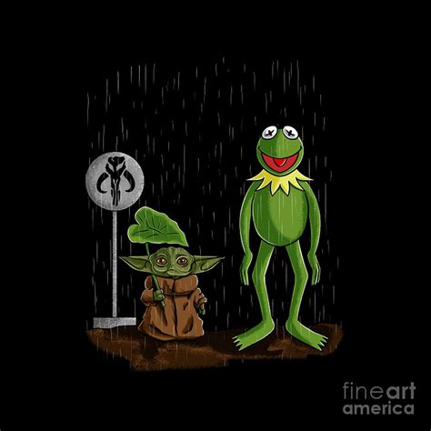 Baby Yoda And Frog Hypebeast Digital Art By Elaine Stratton