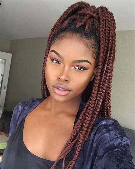43 Pretty Box Braids with Color for Every Season | StayGlam