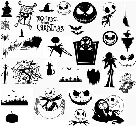 digitalfil: Nightmare Before Christmas svg,cut files,silhouette clipart