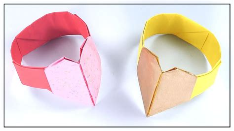 How To Make A Paper Ring 💍 Origami Easy Heart Ring 😍💎 Paper Jewellery 💎