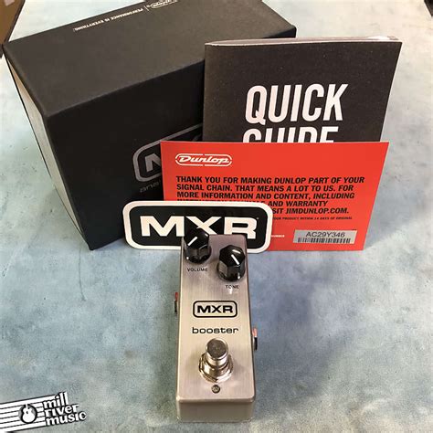 Mxr M293 Booster Mini Effects Pedal W Box Mill River Music Reverb