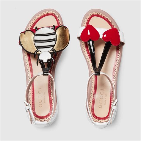 Gucci Childrens Patent Leather Sandal Detail 3 Girls Sandals Girls
