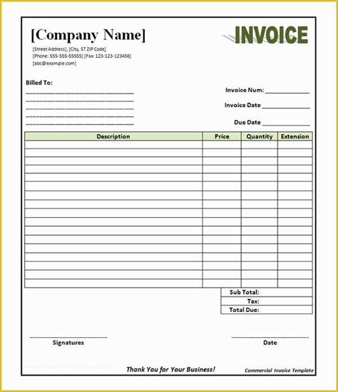 Contractor invoice provides contractor with official way request some payments for their services, which were granted or obligated to be granted. Fill In the Blank Invoice Template Free Of Invoice Template Pdf - Heritagechristiancollege