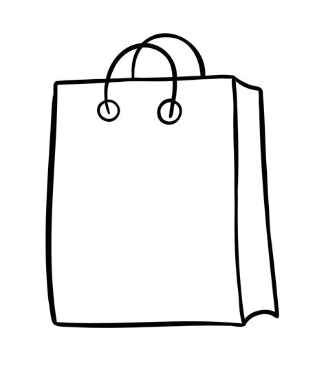 ilustração em vetor desenho animado de sacola de compras 2877059 Vetor
