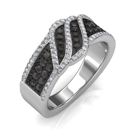 The Imperia Black Diamond Ring Diamond Jewellery At Best Prices In