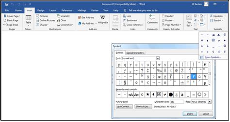Insert check mark box in word document. How to get special characters using Alt key codes or the ...