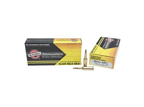 Black Hills 6mm Arc Hornady Eld X Ammunition