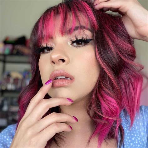 30 striking black hair with pink highlights styles for 2022 pink hair pink short hair hair